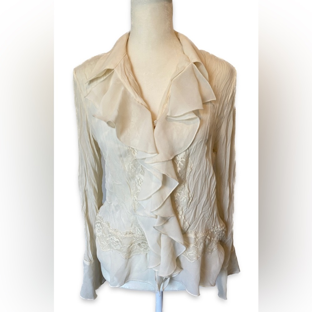 Vintage Ruffle Blouse - Picture 3 of 5